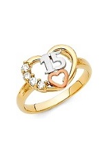 handsome three tone cubic zirconia baby birthstone ring